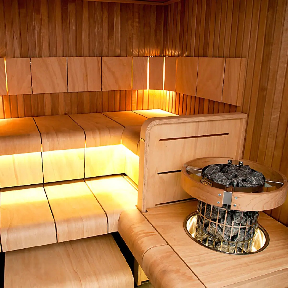 Harvia Cilindro PC80 8KW Sauna Heater with built in controls