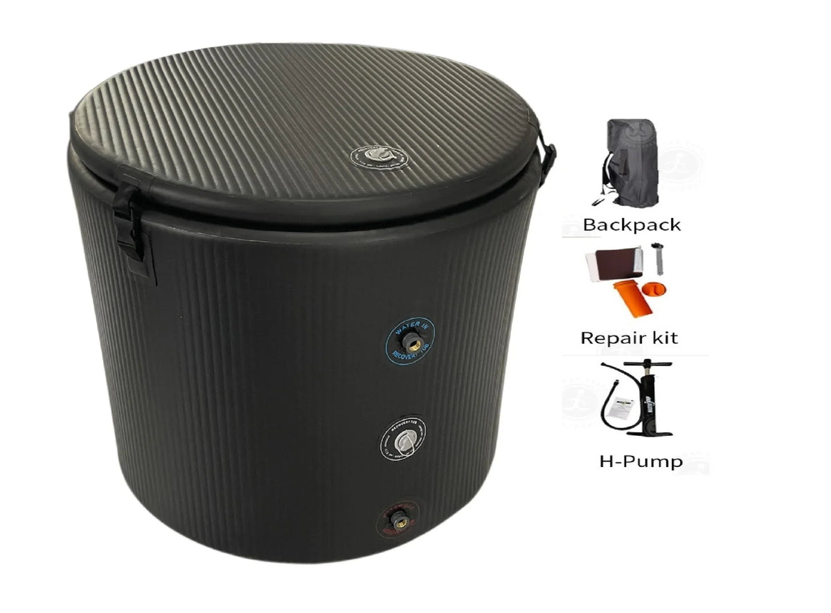 Pro Elite 90 cm Inflatable Ice Bath Pod with Insulated Lid