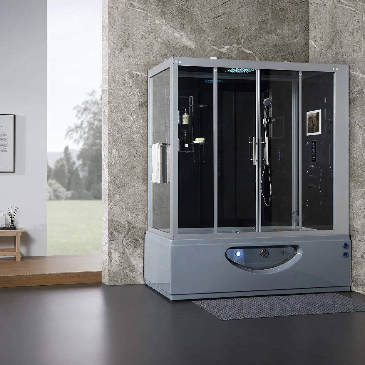 Maya Bath Platinum Catania Steam Shower with 6 Body Jets