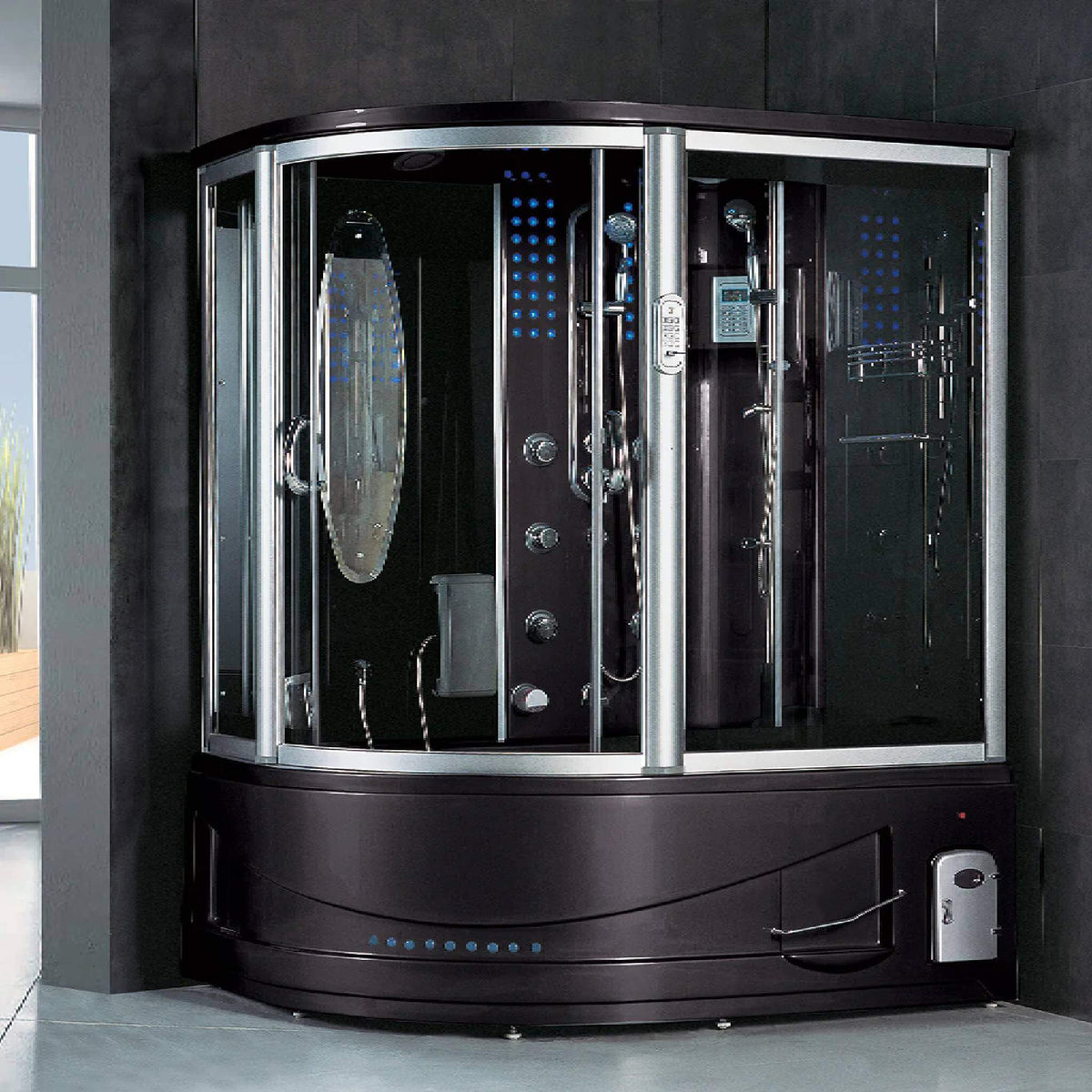 Maya Bath Siena Steam Shower with 10 Body Jets