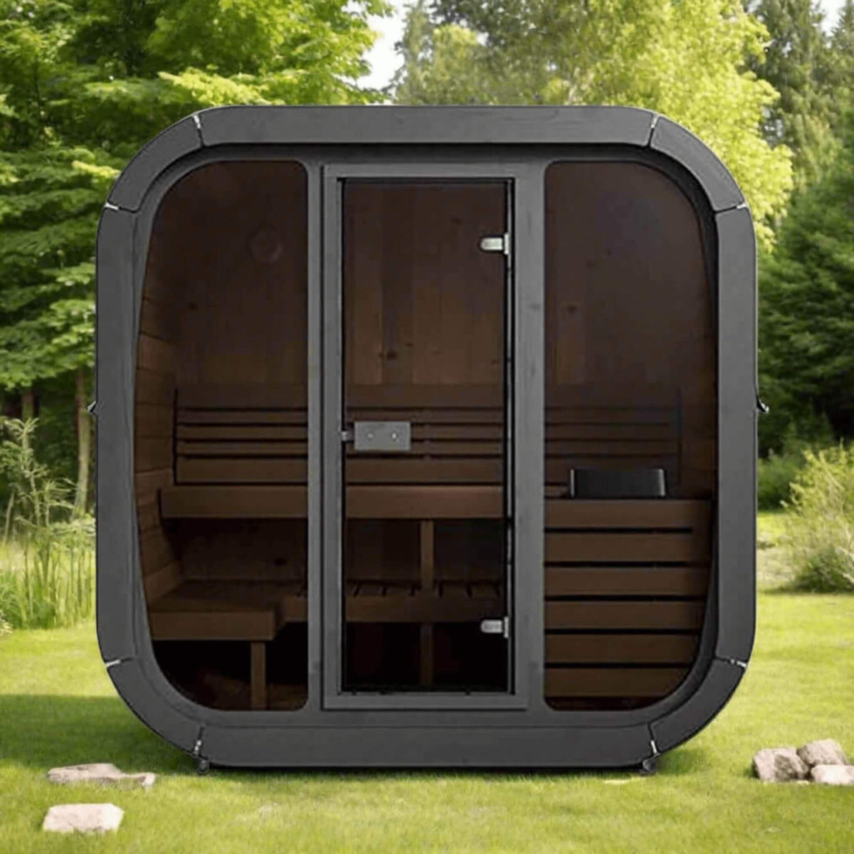 SaunaLife Cube CL5G 4-Person Outdoor Sauna Kit