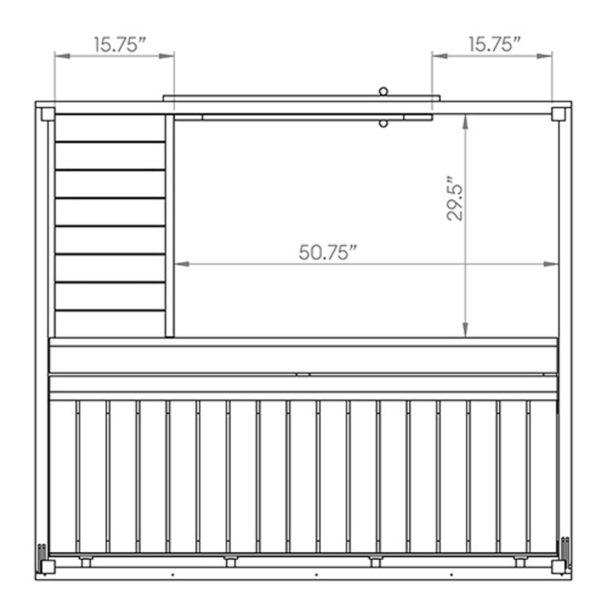SaunaLife Garden G2 4-Person Outdoor Sauna Kit