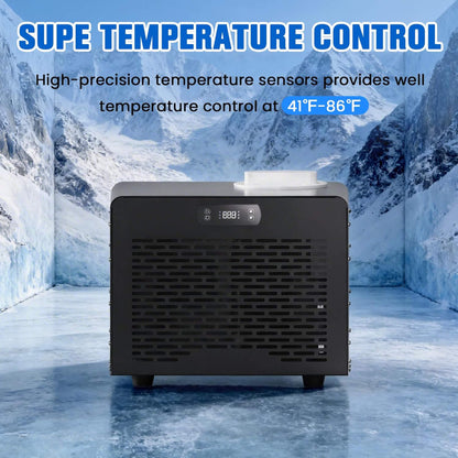 Foldable Cold Plunge Tub with 1/3 HP Smart Chiller