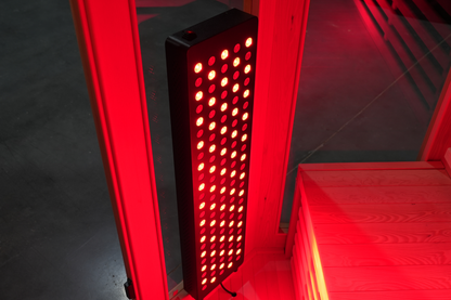 Blisspod Vienna Red 4-5 Person Full-Spectrum Corner Sauna