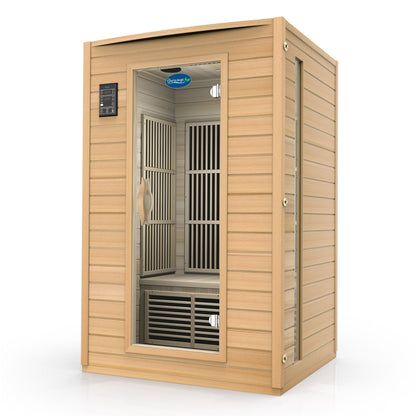 Durasage 2-Person Carbon Infrared Sauna, Canadian Hemlock