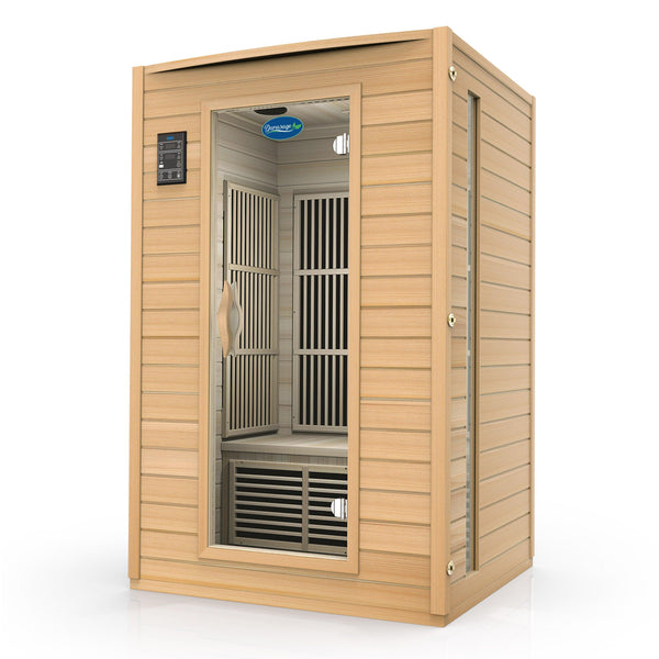 Durasage 2-Person Carbon Infrared Sauna, Canadian Hemlock