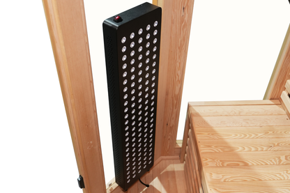 Blisspod Vienna Red 4-5 Person Full-Spectrum Corner Sauna