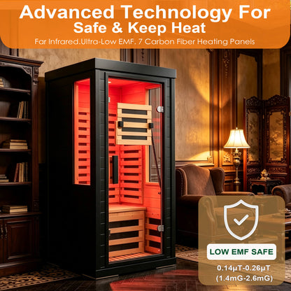 Aurelo 2-Person Indoor Infrared Sauna with Red Light