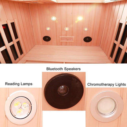 Orien 2-Person Far Infrared Sauna with Ceramic Heaters, 1760W