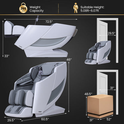 Enjoyment 42 Zero-Gravity Massage Recliner with Foot Rollers