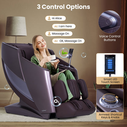 Enjoyment 42 Zero-Gravity Massage Recliner with Foot Rollers