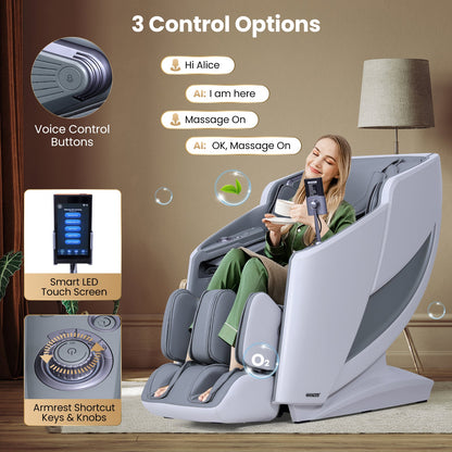 Enjoyment 42 Zero-Gravity Massage Recliner with Foot Rollers