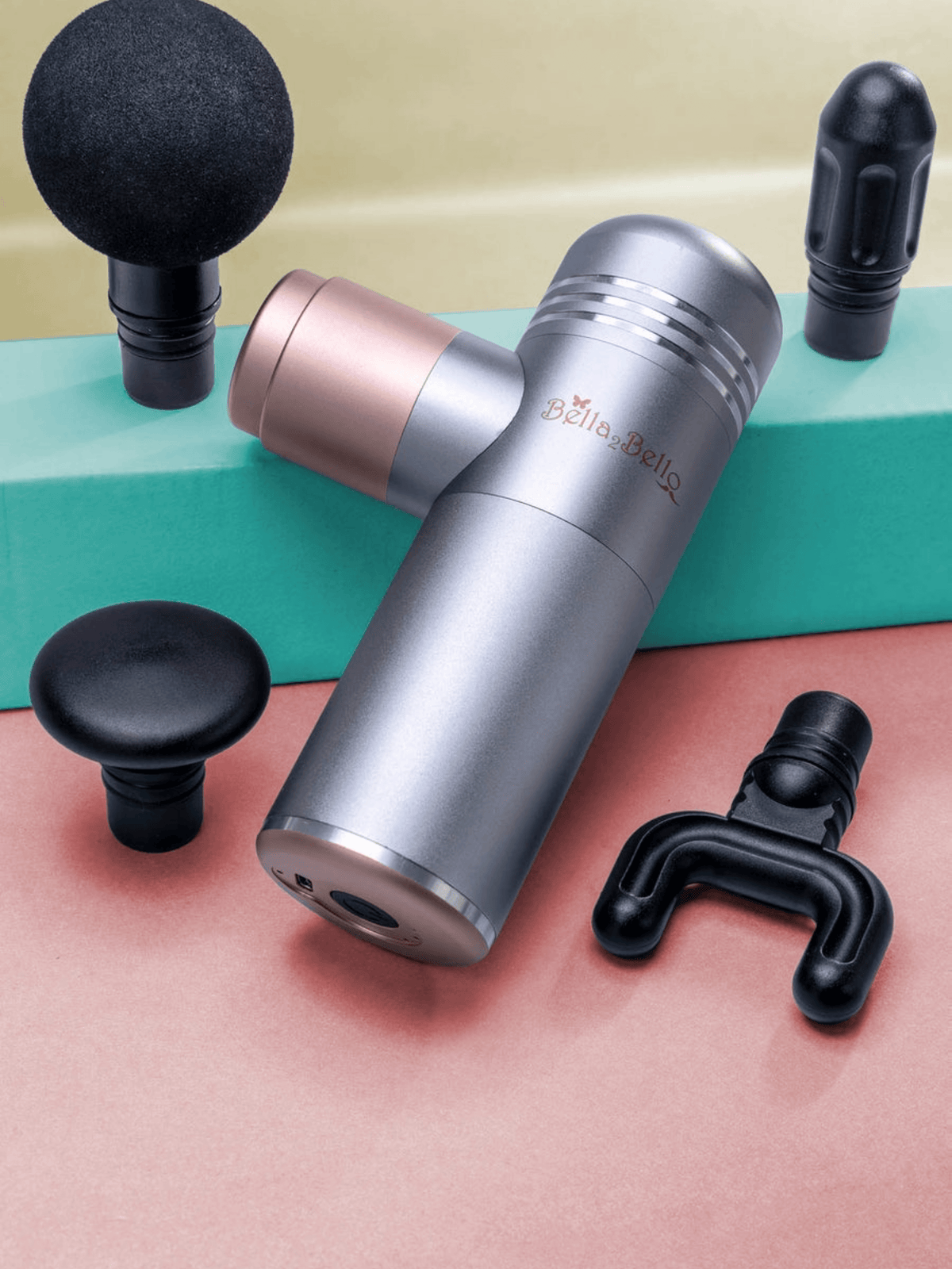 Bella2Bello G9 Mini Massage Gun, Silver