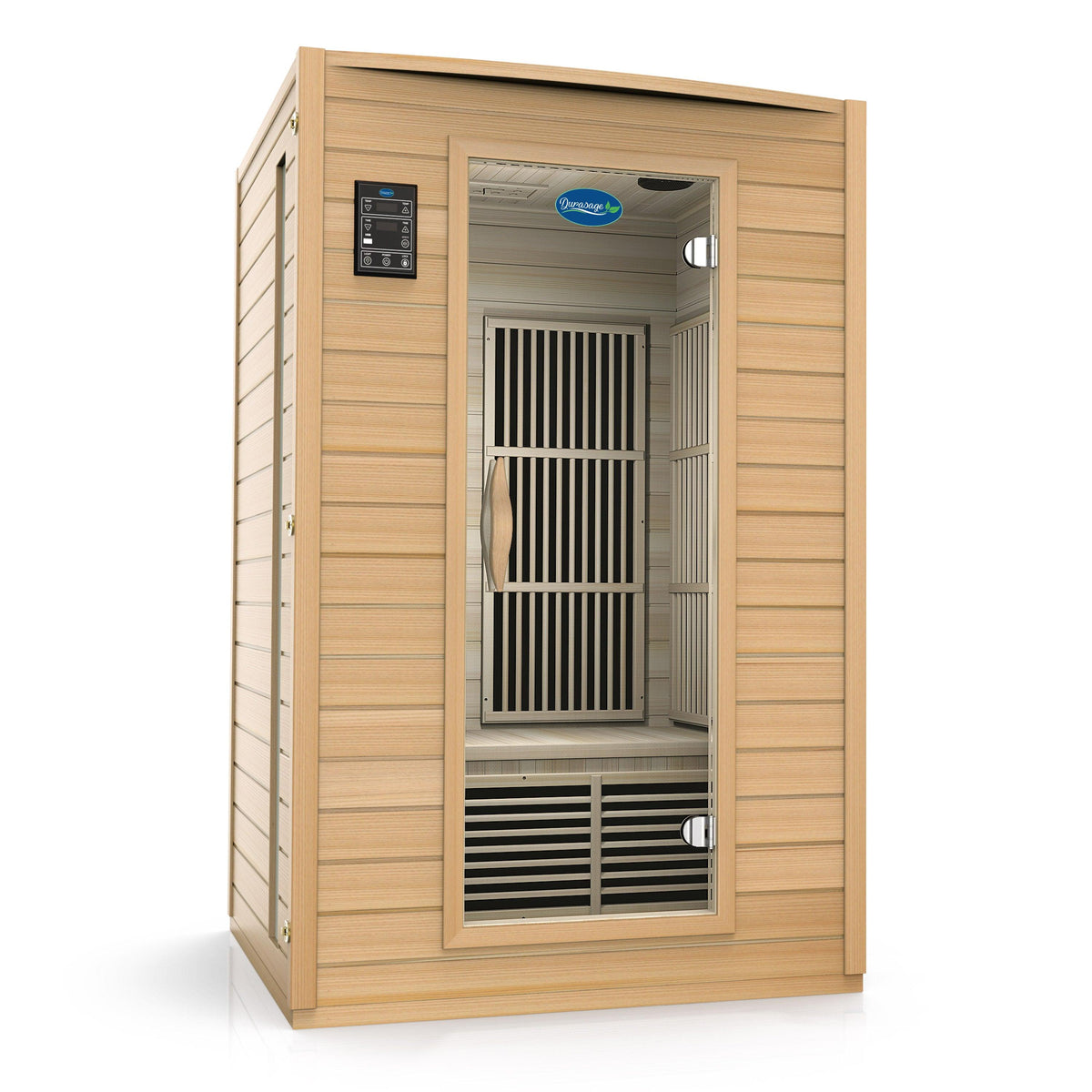 Durasage 2-Person Carbon Infrared Sauna, Canadian Hemlock
