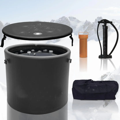 Pro Elite 90 cm Inflatable Ice Bath Pod with Insulated Lid