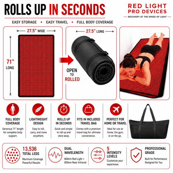 Red Light Pro Full-Body Red Light Blanket, 13,536 LEDs