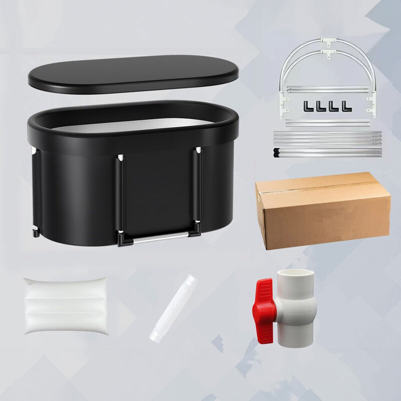 Portable Foldable Ice Bath Tub with Insulated Cover