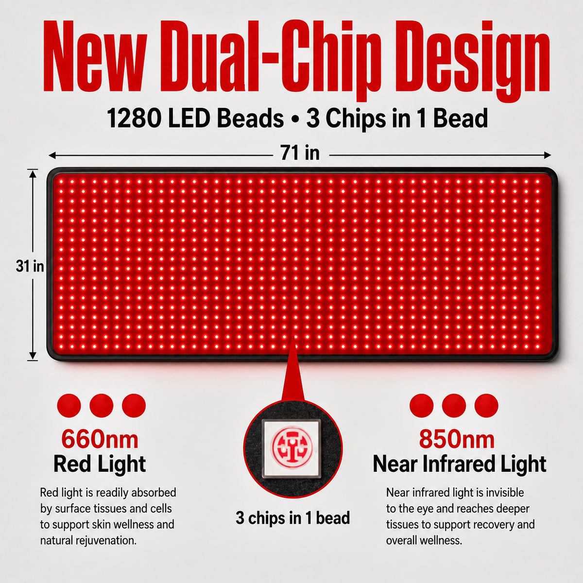 iReliev FullGlow 180 Full-Body Red and Near-Infrared Mat