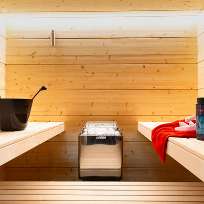 Harvia KIP60B Stainless Steel 6KW Sauna Heater with built-in control