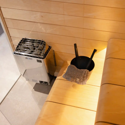 Harvia KIP60B Stainless Steel 6KW Sauna Heater with built-in control