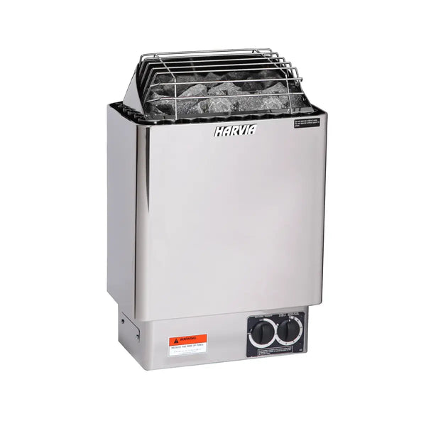 Harvia KIP80B Stainless Steel 8KW Sauna Heater with built-in control