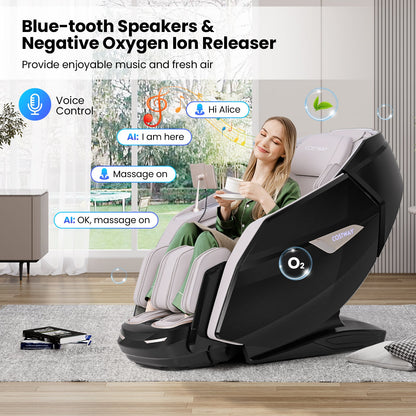 Kenzo 41 7D Zero-Gravity Massage Chair with Dual Rollers