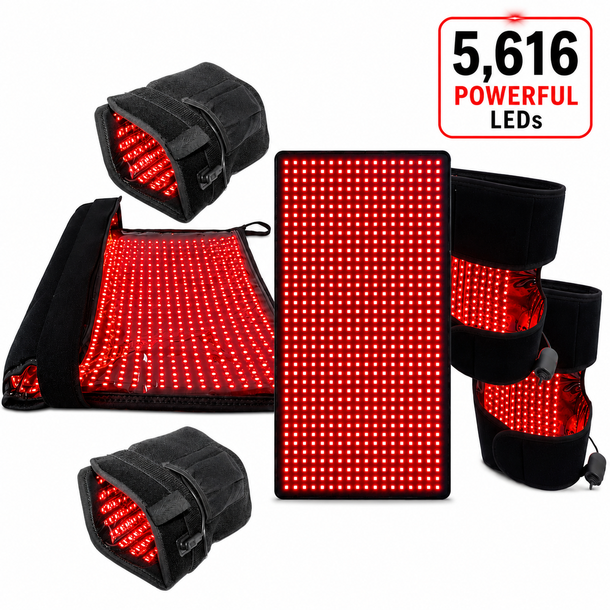 Red Light Pro Hand, Foot and Back Pad Kit