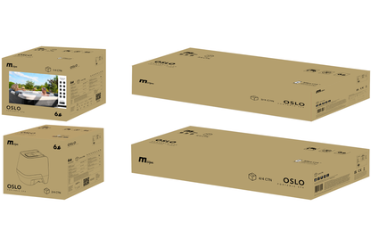 MSpa Oslo 6-Person Rigid Frame Hot Tub with Lights