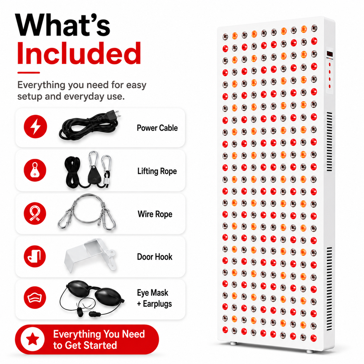 iReliev Full-Body Red and Near-Infrared Panel, 1500W