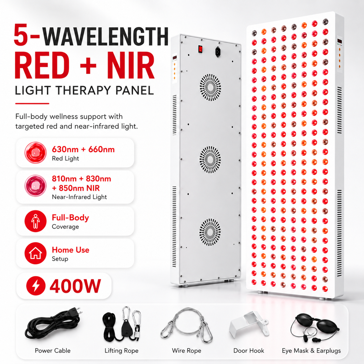 iReliev Full-Body Red and Near-Infrared Panel, 1500W