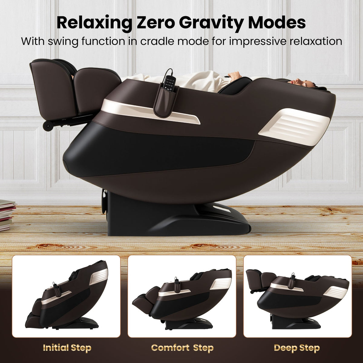 Relaxation 44 Full-Body Massage Chair with Airbags and Heat