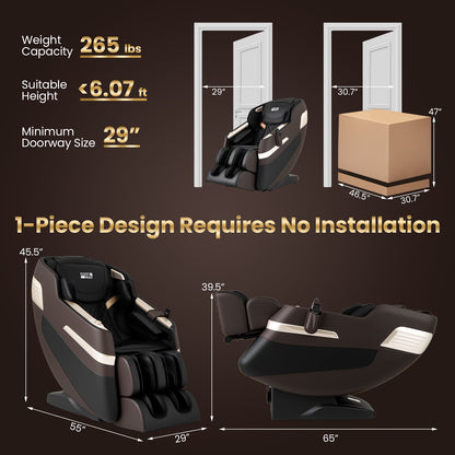 Relaxation 44 Full-Body Massage Chair with Airbags and Heat