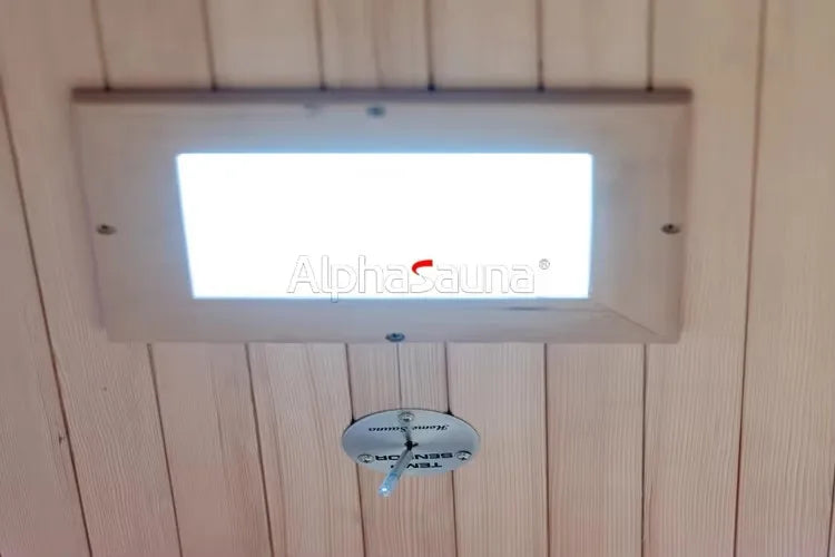 1-Person Solid Wood Dome Sauna with Digital Control Panel