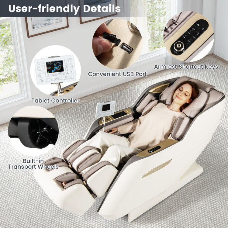 Therapy 36 3D SL-Track Massage Chair with Heat and Foot Rollers
