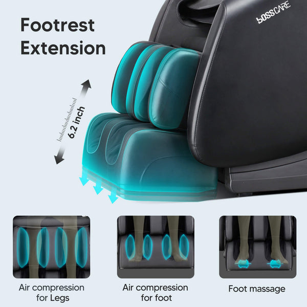 Bosscare Zero-Gravity Shiatsu Massage Chair with Voice Control