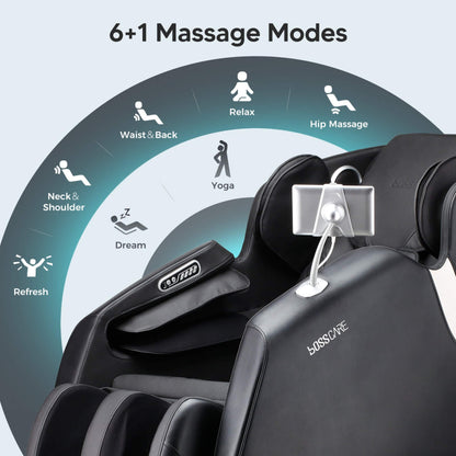 Bosscare Zero-Gravity Shiatsu Massage Chair with Voice Control