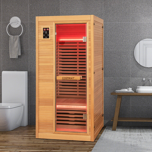 1-2 Person Far Infrared Sauna with Bluetooth Speakers
