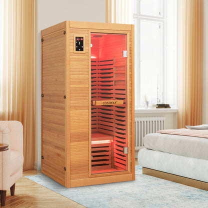 1-2 Person Far Infrared Sauna with Bluetooth Speakers