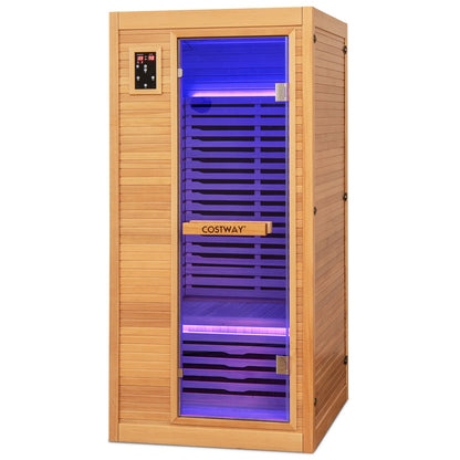 1-2 Person Far Infrared Sauna with Bluetooth Speakers