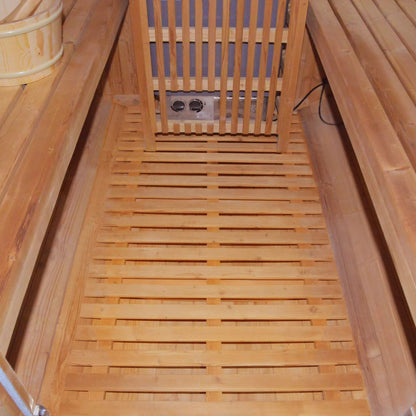 Ignite White Oak Outdoor Barrel Sauna with 4.5 kW Heater