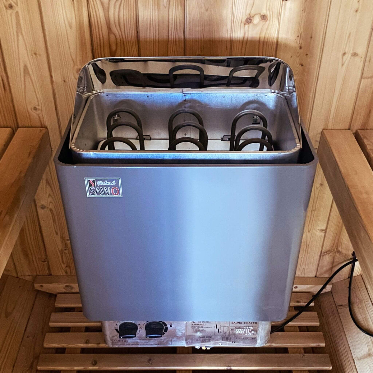 Ignite White Oak Outdoor Barrel Sauna with 4.5 kW Heater