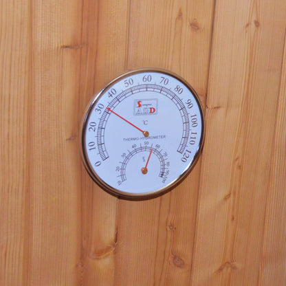 Ignite White Oak Outdoor Barrel Sauna with 4.5 kW Heater