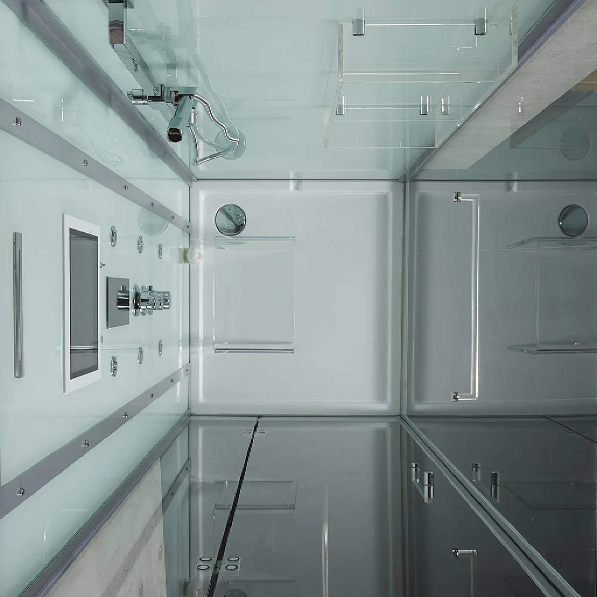 Maya Bath Platinum Arezzo Steam Shower with Rainfall Ceiling Head
