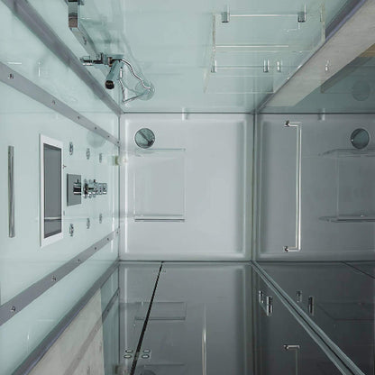 Maya Bath Platinum Arezzo Steam Shower with Rainfall Ceiling Head
