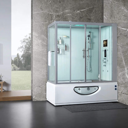 Maya Bath Platinum Catania Steam Shower with 6 Body Jets