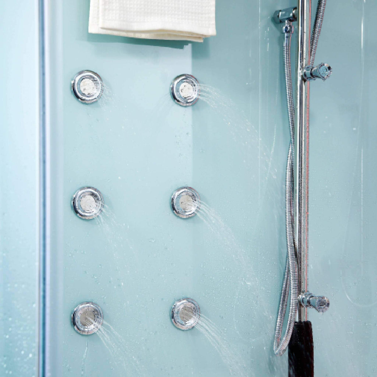 Maya Bath Platinum Comfort Steam Shower with Whirlpool Tub