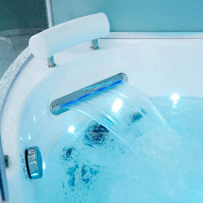 Maya Bath Platinum Comfort Steam Shower with Whirlpool Tub