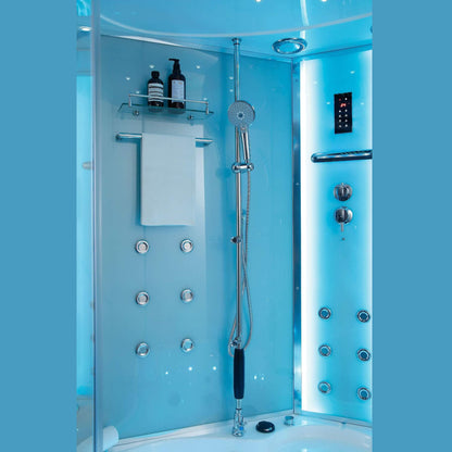 Maya Bath Platinum Comfort Steam Shower with Whirlpool Tub