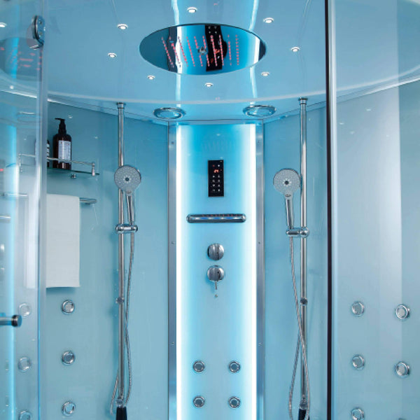 Maya Bath Platinum Comfort Steam Shower with Whirlpool Tub