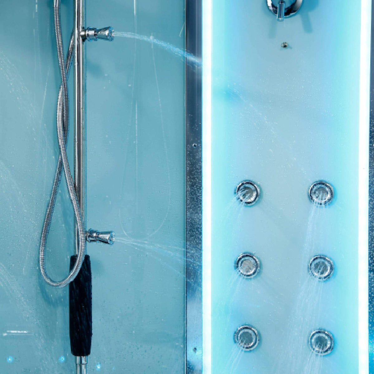 Maya Bath Platinum Comfort Steam Shower with Whirlpool Tub